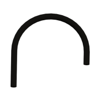 Сменный гибкий шланг для смесителя Omoikiri KANTO OT-01 BL, черный